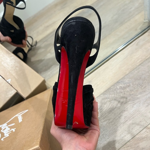 Christian Louboutin Ionescadiva 150 VEAU VELOURS in Black - Picture 10 of 14